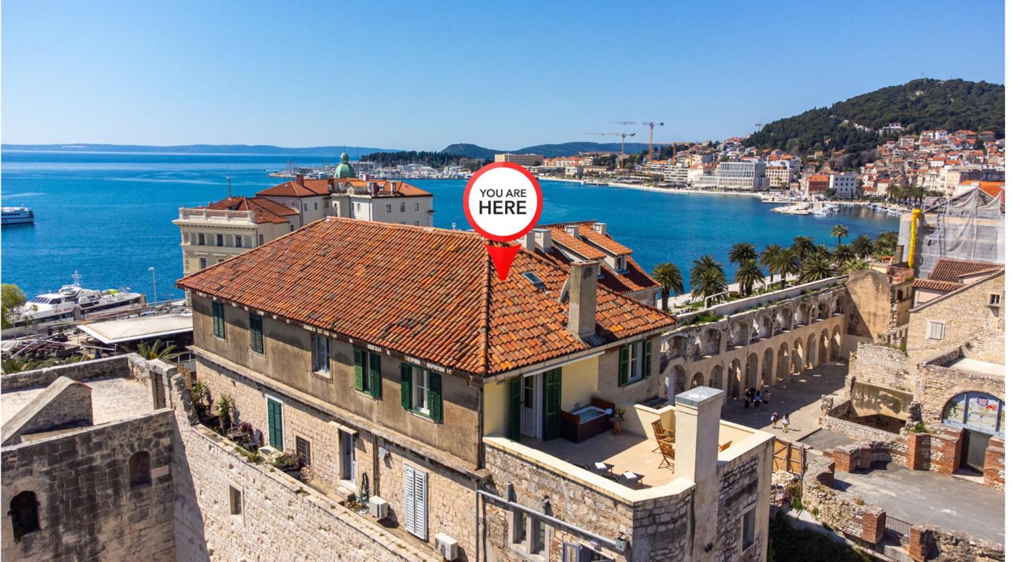 Terazza Grande In Diocletian Tower Split Exterior foto