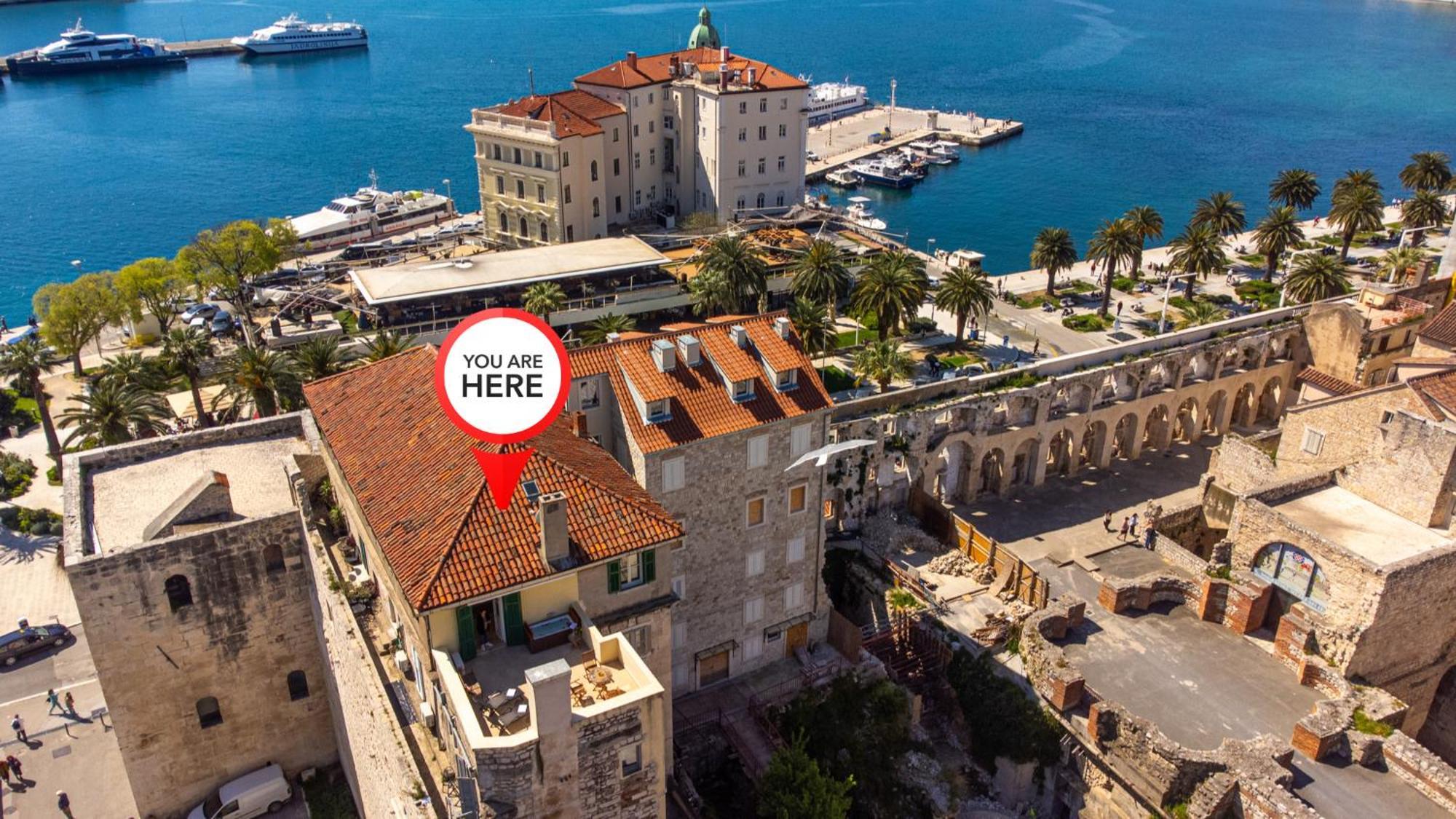 Terazza Grande In Diocletian Tower Split Exterior foto